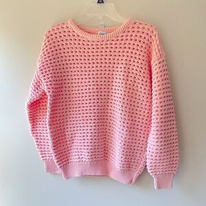 Cuddle Knit Pink Chunky Sweater